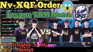 Nv-XQF Order Vs DKG Full Squad • Insane TDM Domination Match of Pubg Mobile ft 4AM Xinhe AgFox AG