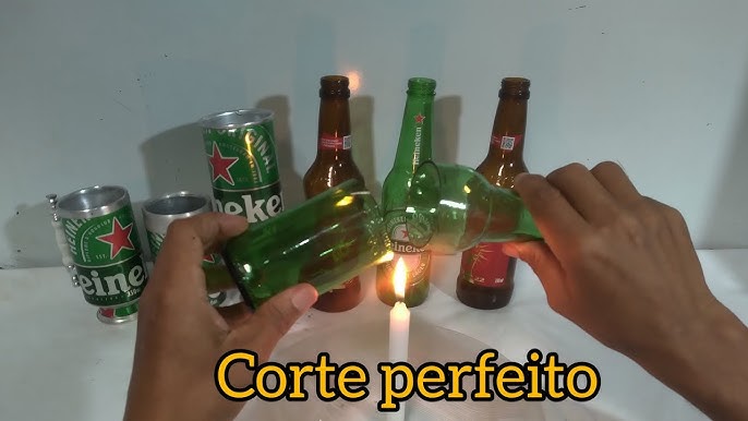 Cómo cortar botellas de vidrio con hilo paso a paso