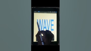 write WAVE in a wavy style😎   #digitalart #procreate #lettering