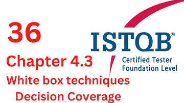 #istqb #quality_control شرح Chapter 4 ISTQB Foundation Level - decision Coverage