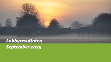 Lobbyresultaten ZLTO september 2025