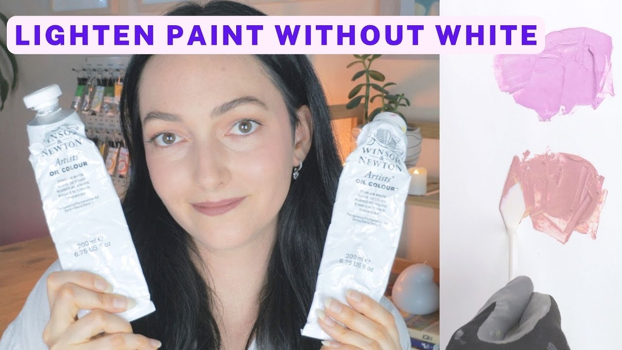 5 MIN ART TIPS - How to Lighten Paint Without White 