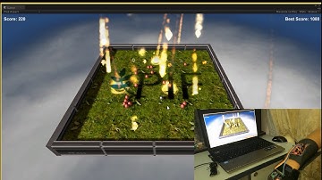 Wireless gaming glove using accelerometer + MSP430 + Unity3D