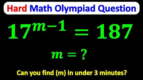 Nice Math Olympiad Question | Can YOU solve this tricky equation in under 3 minutes?🤔🔥🧠