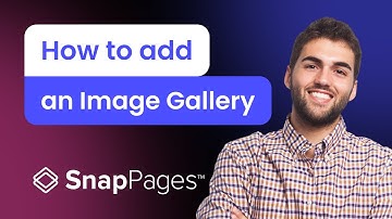 How to add an Image Gallery to SnapPages