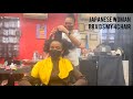 BLACK GIRL GETS HER HAIR BRAIDED AT A JAPANESE SALON