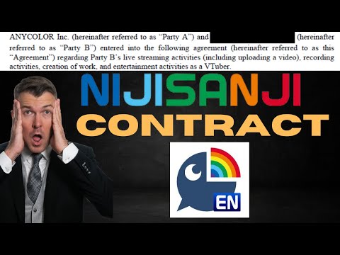 Nijisanji VTuber Contract EXPOSED - Lawyer Reviews