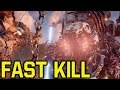 Horizon Zero Dawn tips and tricks - KILL THUNDERJAW in 11 seconds - BEAT THAT?!!