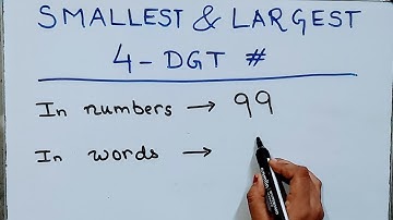 Write SMALLEST & LARGEST 4-DIGIT NUMBER in words and numbers #smallestnumber @mathstubelearning123