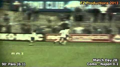 Serie A 1980-1981, day 28 Como - Napoli 0-1 (Palo goal)