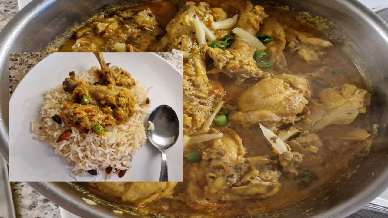Sweet Rice With Chicken Curry by Fatima Cooking Official - YouTube