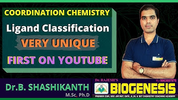 COORDINATION CHEMISTRY | LIGAND CLASSIFICATION | Dr.RAJESH
