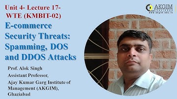 Unit 4- Lecture 17- E-commerce Security Threats: Spamming, DOS and DDOS Attacks