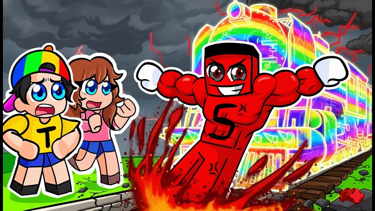 9.879.967 Km/s Hızla Gelen Treni Durdurdum !! - Roblox