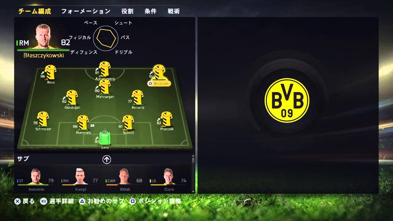 FIFA15キャリア実況　ドルトムント編第６話