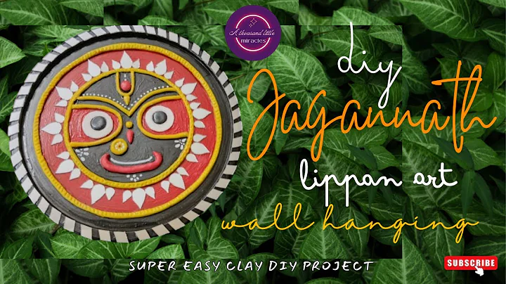 DIY Jagannath Lippan art #recycle #diy #jagannath #craft #wallhanging  #homedecor #home #lippanart