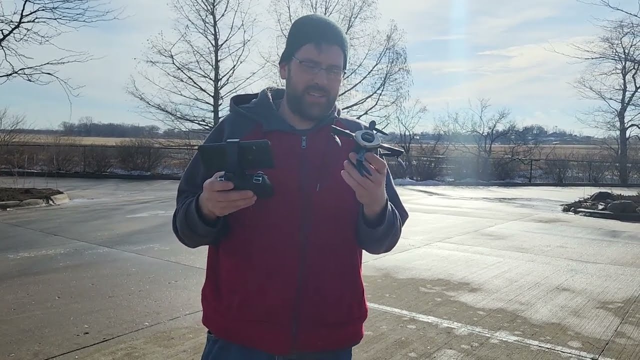 SYMA X110W Foldable Drone Outdoor Test Flight