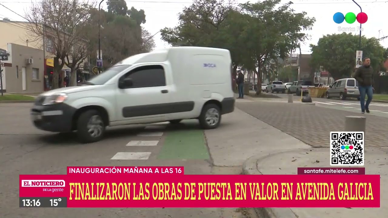FINALIZARON LAS OBRAS EN AVENIDA GALICIA - Telefe Santa Fe