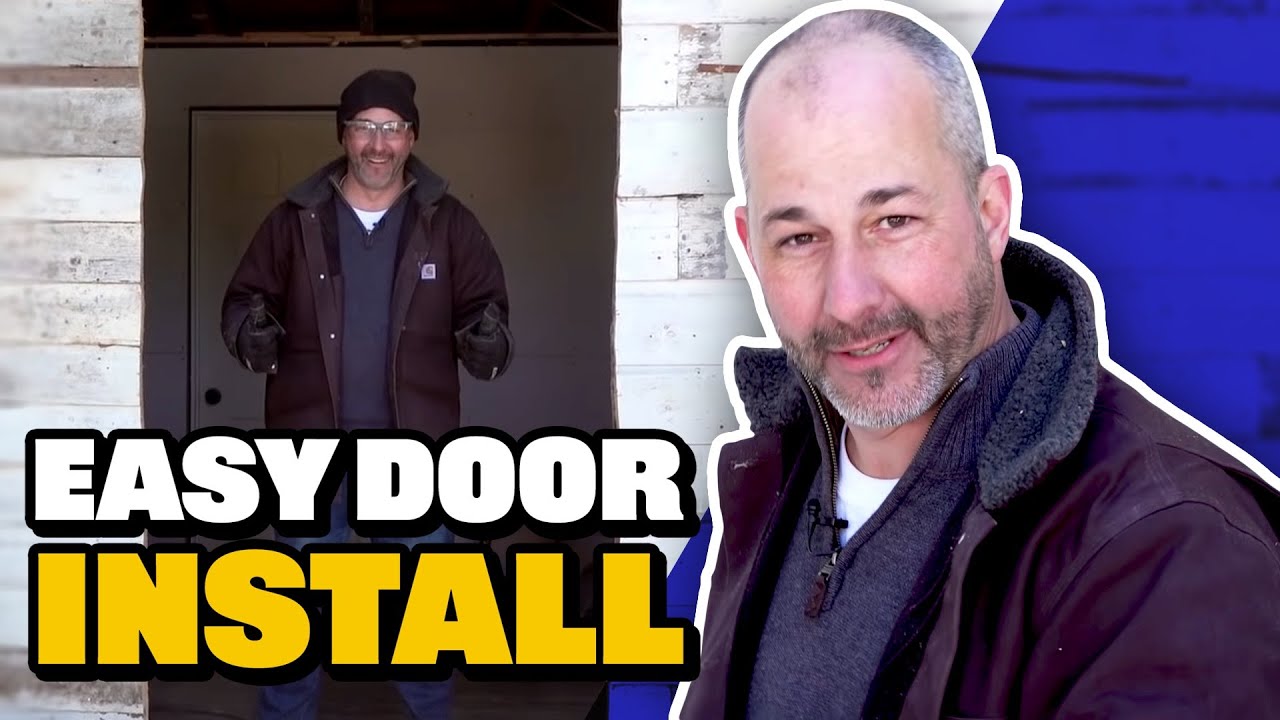 How to Install a New Exterior Door - YouTube
