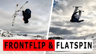 ICH LERNE NEUE TRICKS! | Mein erster Frontflip & Flatspin auf Ski! | Jan Schlappen