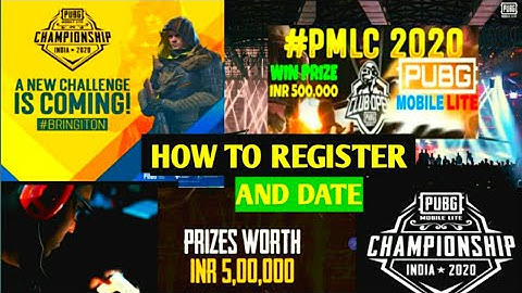 PUBG LITE  PMLC 2020 OFFICIAL TOURNAMENT || HOW TO REGISTER PMLC 2020 || PMLC 2020