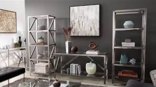 Brushed Nickel Finish Entertainment Center by iNSPIRE Q Bold