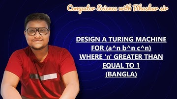 DESIGN A TURING MACHINE FOR (a^n b^n c^n) WHERE 