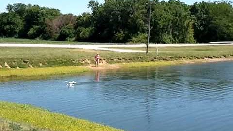 Super Cub Maiden Flight with floats