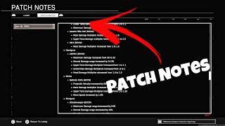 How to see PATCH NOTES in Warzone!