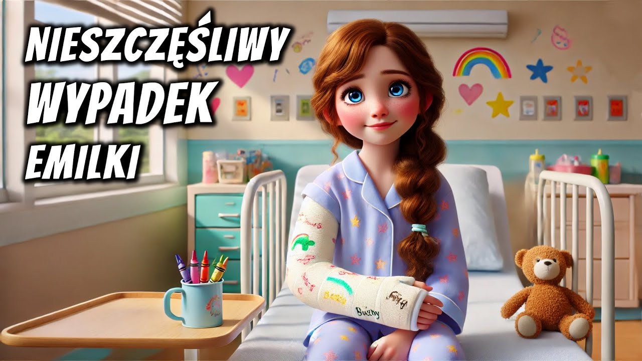 🛟🧸 Nieszczęśliwy wypadek Emilki, złamana ręka - Audiobook dla dzieci - Bajka do słuchania 🎧
