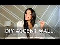 DIY ACCENT WALL | PAINTERS TAPE DESIGN