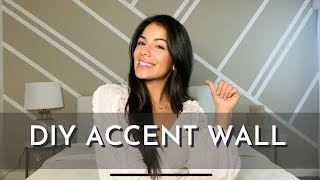 DIY ACCENT WALL | PAINTERS TAPE DESIGN