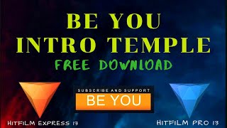 HITFILM EXPRESS | BE YOU INTRO TEMPLATE | FREE DOWNLOAD