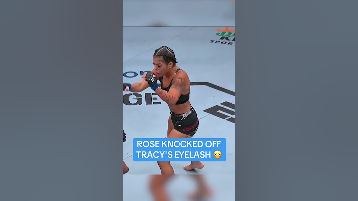 Rose knocked the eyelash off 👊 #UFCDenver