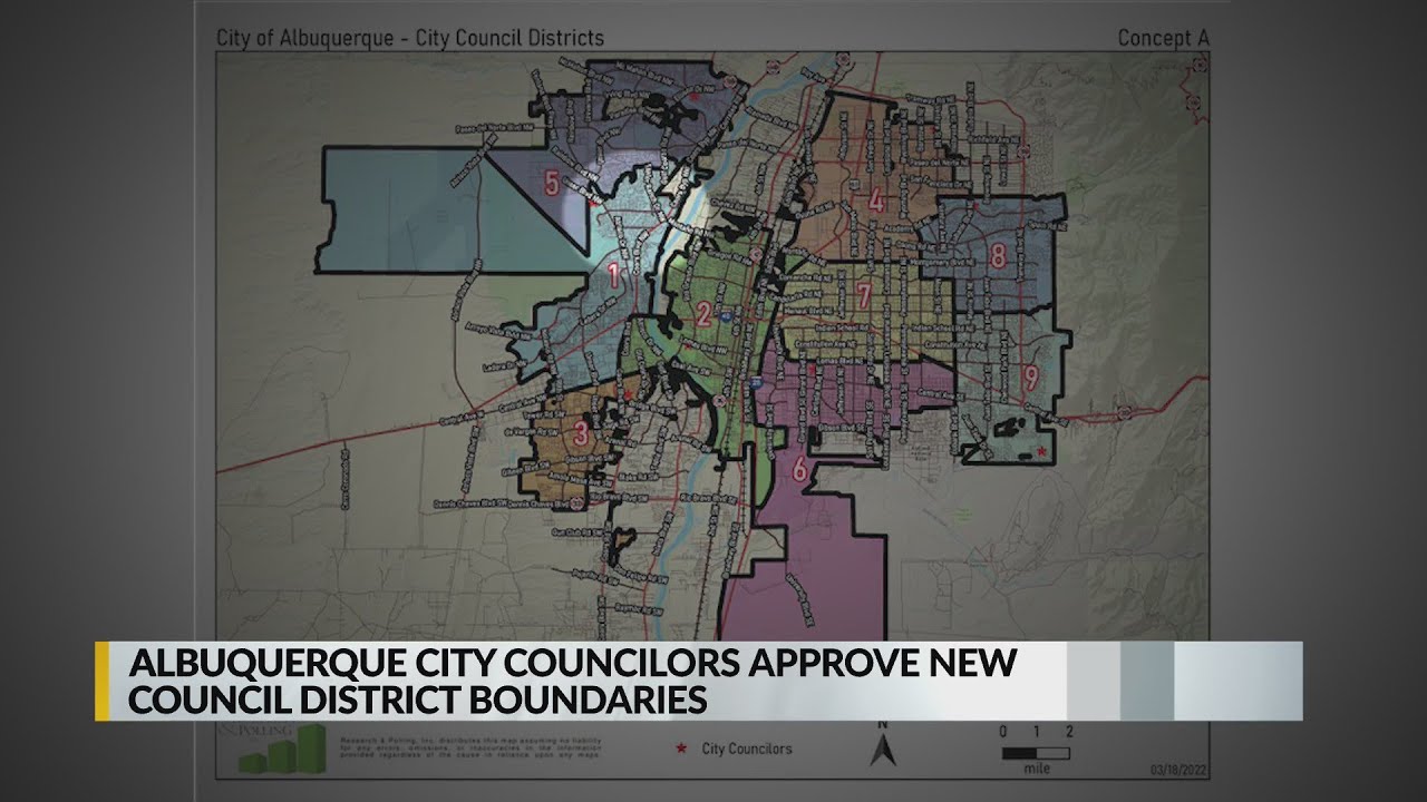 Albuquerque city officials approve new council district boundaries ...