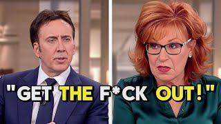 Nicolas Cage Storms Off The View After Brutal Exchange With Joy Behar | Shocking Moment.