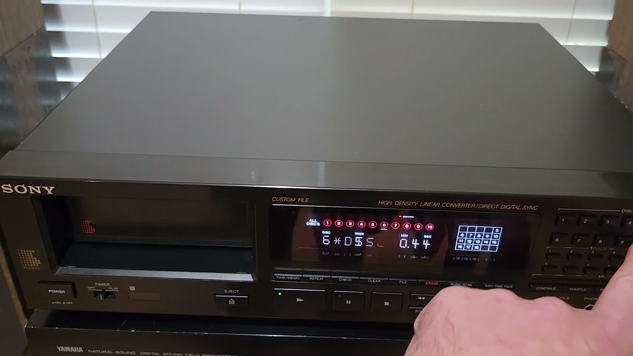 SONY CDP-C910 FUNCTION DEMO - YouTube