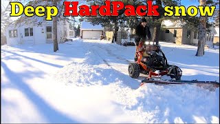 Toro Multiforce Plowing deep hardpack snow