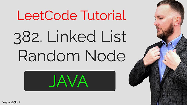 382. Linked List Random Node - Java LeetCode Solution