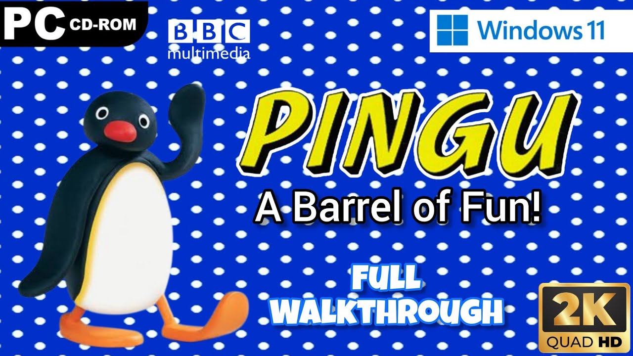 Pingu: A Barrel Of Fun! (1997) PC Gameplay - 2K60fps