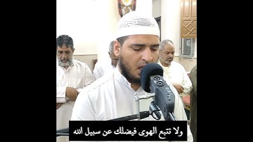 ولا تتبع الهوى فيضلك عن سبيل الله 😰 تلاوة تريح القلب 💕