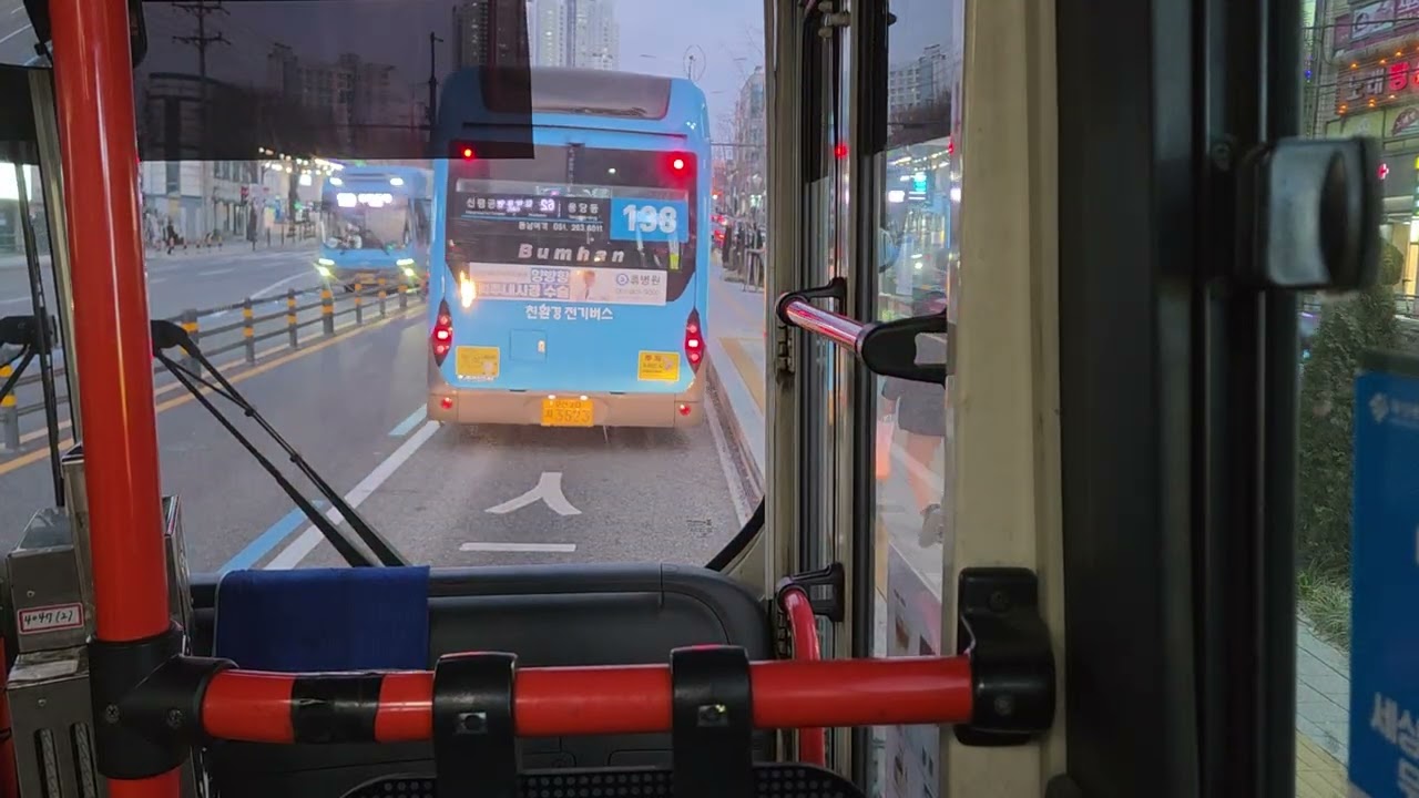 부산62번(주례역~개금삼거리.개금골목시장)까지 주행영상(예비차)