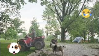 Driving  4 wheeler