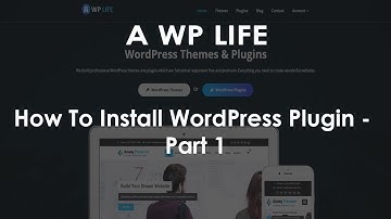 how to install wordpress plugin - Part 1