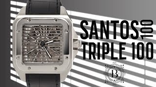 Cartier Santos 100 Shutter Triple W2020020 Limited