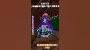 Day 51: Joining My fan Code Every day Until 1K Subscribers #animalcompany #gorillatag #vr #capcut