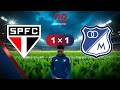 GOL DO MILLONARIOS! GOL DE HURTADO! São Paulo 1 X 1 Millonarios