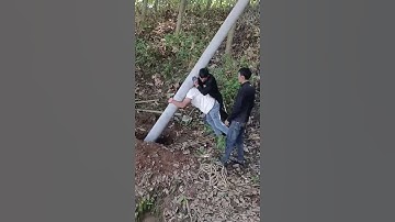 power construction -  Installing Utility Poles