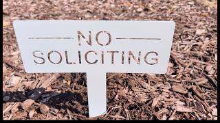 Unboxing & First Impressions: SMOCEN No Soliciting Sign #ad #affiliate
