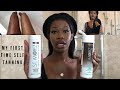 MY FIRST TIME SELF TANNING USING ST. MORIZ | LORDMICH